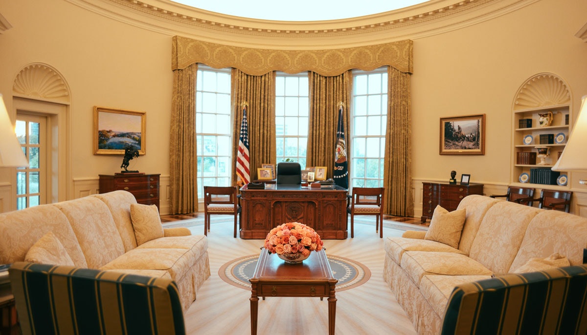 Oval Office Replica at the George W. Bush Presidential Center